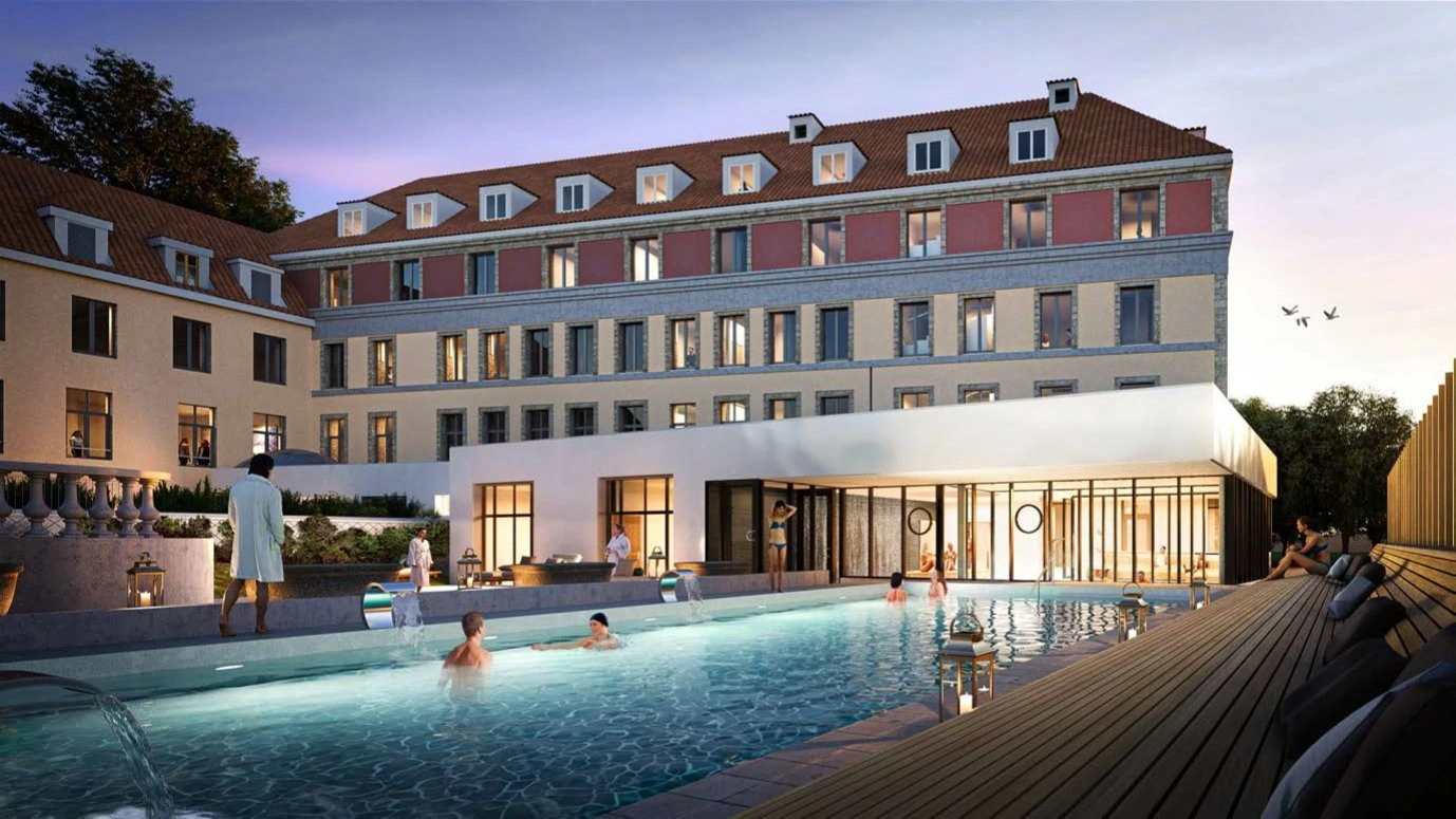 Hôtel thermal_Evaux-les-Bains_Perspective