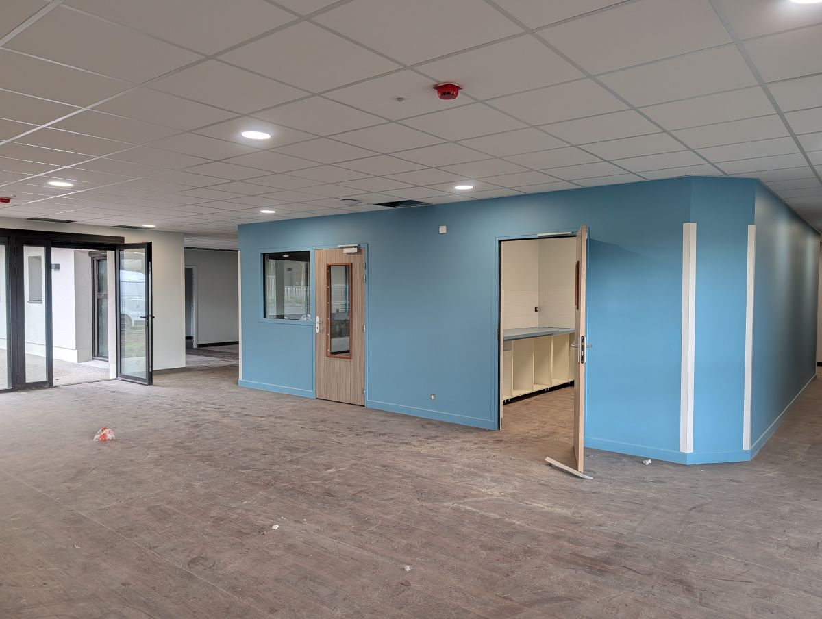 Intérieur La Ferme des Roches de Chaumont - Extension et acoustique